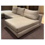 Upholstered Sectional Sofa with Chaise & Corner Ottoman by Swaim