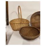 Large Lot of Wicker Baskets