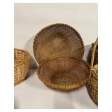 Large Lot of Wicker Baskets