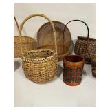 Large Lot of Wicker Baskets
