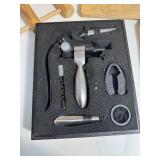 Connoisseur Corkscrew Deluxe Set, Martinelli Winery & Vineyards Cheese Board, & Wooden Wine Rack