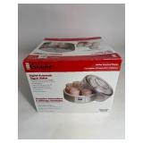 Stone Wave Microwave Cooker, Mini Waffle Maker, Digital Automatic Yogurt Maker, & 1.5 Qt Crockpot