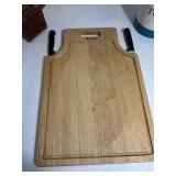 Ronco Carving Board With Carving Knife and Fork, Knife Block, & Utensil Tool Holder