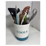 Ronco Carving Board With Carving Knife and Fork, Knife Block, & Utensil Tool Holder