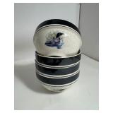 Large Set of Folk Craft Stoneware LOON LAKE Scotty Z