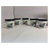 Large Set of Folk Craft Stoneware LOON LAKE Scotty Z