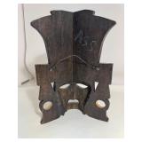 Set of (2) Mayan Warrior Tribal Masks - Hand Carved
