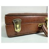 Vintage Airway Presto Combination Lock Leather Attache Briefcase