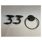 Vintage Baroque-style Brass Bathroom Hardware