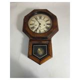 Vintage Verichron Wall Clock Westminster Chimes with Key