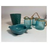 Lot of Blue Glass & Ceramic Items