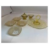 Lot of Amber Glass