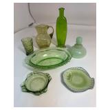 Lot of Green Glass - URANIUM