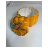 American Atelier Pumpkin Soup Tureen & 1993 Wangs International Orange Pitcher