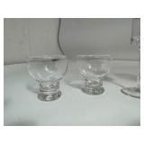 MCM Cocktail Glasses Footed Clear Set Of 2 & The Cellar Macy’s Assorted Cordial Glasses