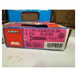 Large Lot of Screws & Coke Crate