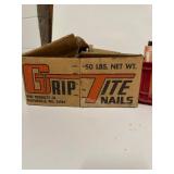 Large Lot of Nails & Coke Crate