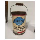 Vintage La Crosse Durable Metal Ware Can & Galvanized Gas/Oil Can