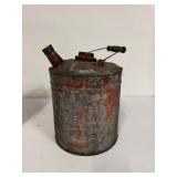 Vintage La Crosse Durable Metal Ware Can & Galvanized Gas/Oil Can