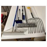Heavy-Duty Floor Care & Maintenance Bundle - Scrapers, Brooms, and Forks