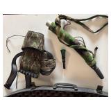XI Miles Keller Legend XRG Compound Hunting Bow, Case, 2 Elk Calls & Arrows