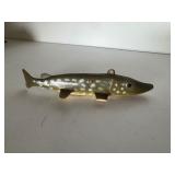 Large Lot of Vintage Ice Fishing Decoys & Metal Tin