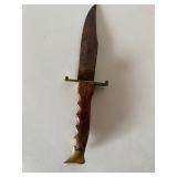 Lot of (2) Hand Scythe Sickle Cutters & Bowie Knife
