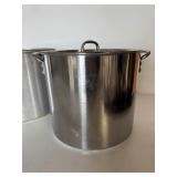 Lot of (2) Stainless Steel Stock Pots