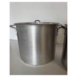 Lot of (2) Stainless Steel Stock Pots