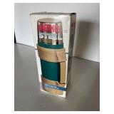 Vintage Turquoise Heavy Duty Thermos Brand Vacuum Bottle 1 Quart Stopper