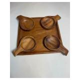 Lot of Vintage Wooden Serving & Decor Items