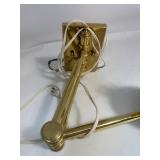 Vintage Brass Swinging Arm Lamp