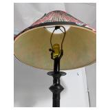 Lot of (2) 29” Lamps Pleated Empire Shades Lkat Pattern