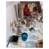 Large Lot of Candles & Candle Holders