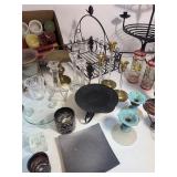 Large Lot of Candles & Candle Holders