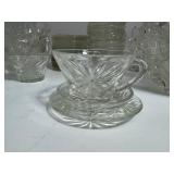Large Lot of Anchor Hocking Punch Cups & Saucers