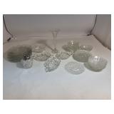 Large Lot of Vintage Glass, Crystal, & Depression Glass