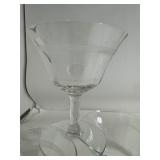Lot of Glass Cups & Ash Trays