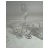 Lot of Glass Cups & Ash Trays