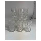 Lot of Glass Cups & Ash Trays