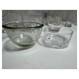 Lot of Glass Cups & Bowls