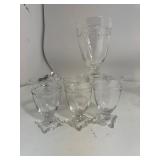 Lot of Glass Cups & Bowls