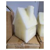 Pottery Barn Set Christmas Village Houses & Tree Candles