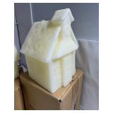 Pottery Barn Set Christmas Village Houses & Tree Candles