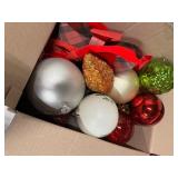 Large Lot of Christmas Decor: Lights, Decorations, 3ft Wreath & More