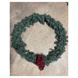 Large Lot of Christmas Decor: Lights, Decorations, 3ft Wreath & More