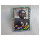 1986 Topps Walter Payton Card...