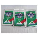 3-1990 Upper Deck Baseball  Packs...