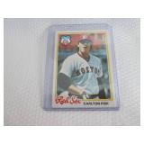 1978 Topps Carlton Fisk Card ...