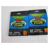 2 1991 Stadium Club Hockey Packs...